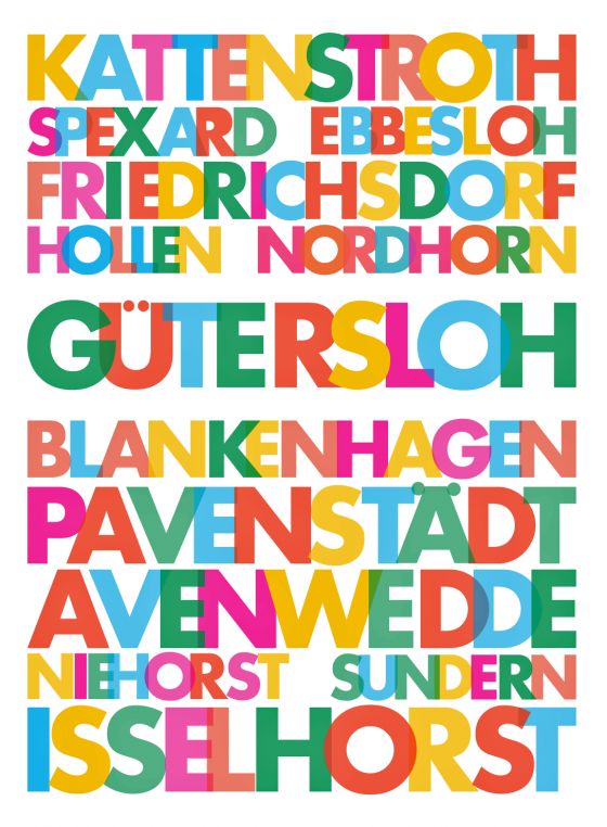 Poster Ortsteile_Plakat-Guetersloh_Stadtteil