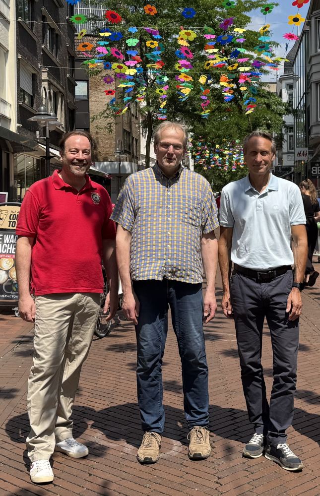 Der Vorstand der ISG im Jahr 2025, v.l. Christopher Rascher-Friesenhausen, Christoph Fritzenkötter und Peter Oesterhelweg